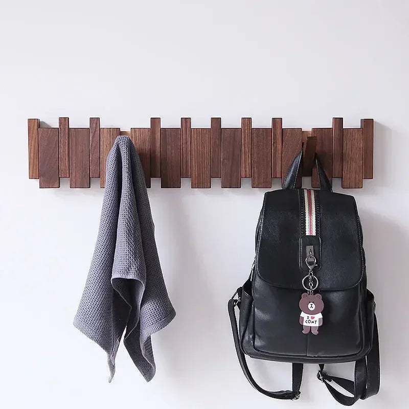 Walnut Key Coat Rack